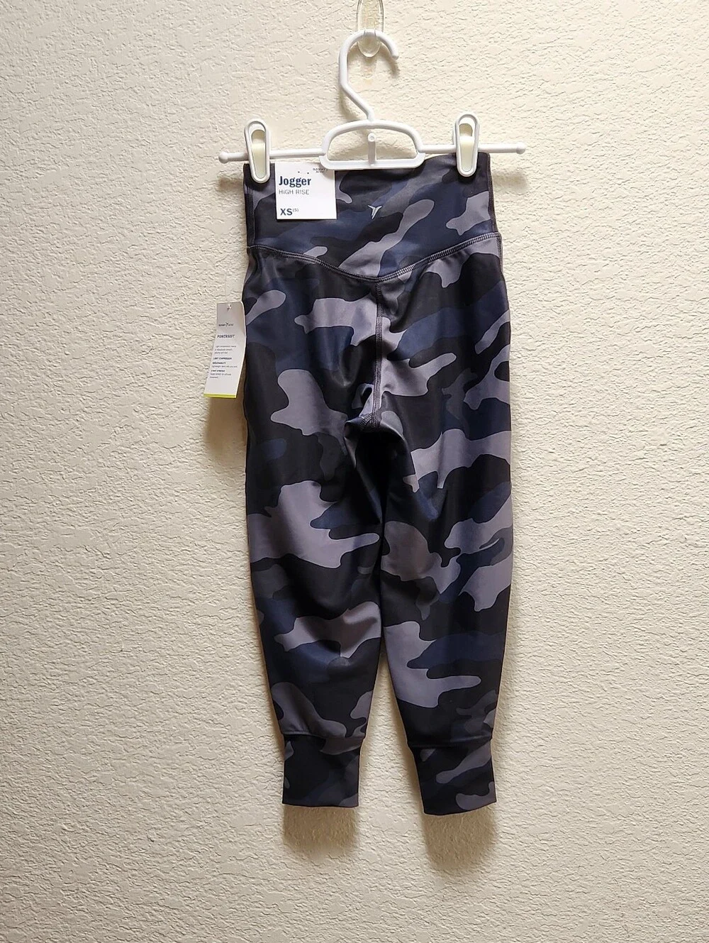 Old Navy Girls PowerSoft High Rise Jogger Black Camo XSmall
